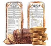 2 Confezioni di PANE BAULETTO KETO PROTEICO Line@diet: 1 confezione di pane ai CEREALI + 1 confezione di pane BIANCO | 30% di PROTEINE, low carb, low sugar, ipocalorico, ricco di FIBRE e OMEGA