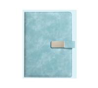 2 confezioni di quaderni A5 8,38 × 5,38 pollici, quaderno aziendale, blocco note A5 in pelle spessa, diario da 200 pagine for scrivere, materiale for lo studio(Light blue)