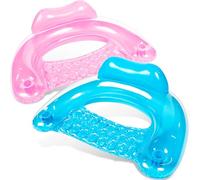 2 confezioni di sedie da piscina trasparenti (blu, rosa)