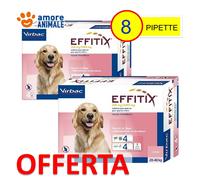 2 CONFEZIONI - Effitix per cani da 20-40 kg - 4 pipette - Antiparassitario cani