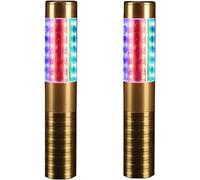 2 confezioni LED Bottle Lights - Ricaricabile Strobe Sticks and Luminous Sticks for Champagne Bottles Bar, Club, Party, Birthday, Wedding, Event(oro)