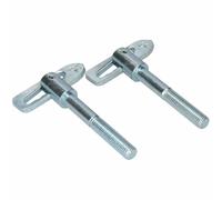 2 CONFEZIONI M12 Extra Long Antiluce Tailgate Drop Catch Trailer Dropside Latch