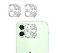 [2 confezioni] Pellicola protettiva per obiettivo della fotocamera Bling Crystal compatibile con iPhone 12