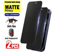 2 Confezioni - Pellicola protettiva per schermo opaca, in PET morbido, anti-spia e anti-impronte, copertura completa dello schermo con protezione del bordo, compatibile con iPhone 17 Pro Max/17 Air/16