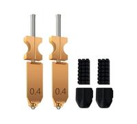 2 Confezioni per Stampante 3D per FLASHFORGE AD5X Aggiornata, Ugello Hotend da 0,4 mm, 2 Calze In Silicone Extra + 2 Spazzole per Ugelli