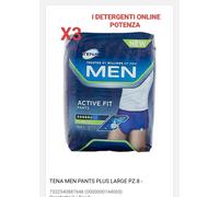 2 confezioni TENA Men Active Pants Slip Uomo Misura L 8Pezzi O M 9 PEZZI
