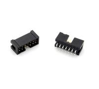 2 CONNETTORE IDC MASCHIO DIRITTO 14 POLI pin da cs circuito stampato cavo piatto