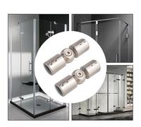 2 Connettori Angolari Per Asta Per Tende, Porta In Vetro Per Bagno, Resistente,