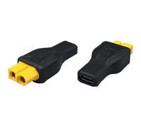 2 connettori di ricarica XT60 femmina a USB di tipo C femmina, adattatore di prolunga da USB C a XT60, 100 W, 20 V/5 A, per modelli di alimentazione esterna di alimentazione