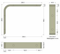 2 Consolle IN Legno Staffa per Mensola Angolo di Parete Avvitare Faggio