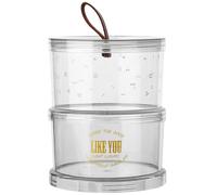 2 contenitori casa, barattoli impilabili per