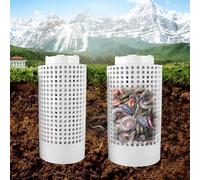 2 contenitori per compostaggio per esterni, sotterranei per vermi e compostaggio, salvaspazio, in PVC, per decomporre i rifiuti alimentari della cucina