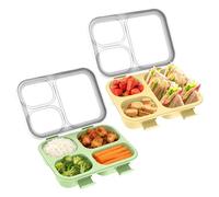 2 contenitori per il pranzo, 850 ml, contenitore per la colazione, con posate, contenitore per il pranzo, contenitore per il pranzo, con scomparti, per la colazione, per il pranzo, set di piatti a