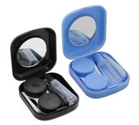 2 Contenitori per Lenti a Contatto, Set da Viaggio Con Pinzette, Accessori per Casa e Viaggi