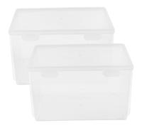 2 contenitori trasparenti per conservare il pane, contenitori per alimenti,