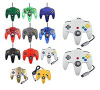 2 controller per Nintendo 64 N64 colore a scelta con cavo Gamepad Joypad (2 X bianco)
