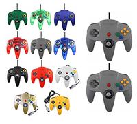 2 controller per Nintendo 64 N64 colore a scelta con cavo Gamepad Joypad (2 X Grigio)
