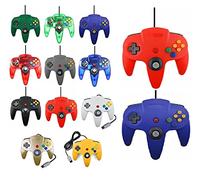 2 controller per Nintendo 64 N64 colore a scelta con cavo Gamepad Joypad (rosso/blu)