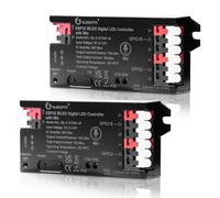 2 controller WLED con microfono, ESP32 DC 5 V-24 V Digital LED Strip Controller per striscia LED indirizzabile Digital RGB IC WS2811 WS2812B SK6812 WS2815 RGBW striscia LED indirizzabile FCOB LED