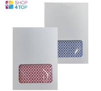 2 Copag 4 Angolo Regolare Indice Carte da Gioco Blu & Plastica Rossa Poker