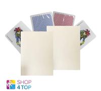 2 copag Poker Tech Arte Jumbo Index Rosso Blu Singolo Deck 100% Plastica Nuovo