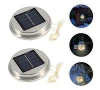 2 coperchi per lanterne solari: coperchio decorativo per lampada solare in