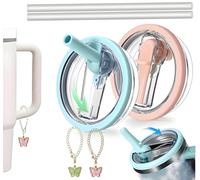 2 Coperchio di Ricambio, 40 Oz Tumbler Flip Straw Lid Replacement Fit