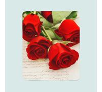 2 coperte in flanella ARREDALACASA con un bouquet di rose