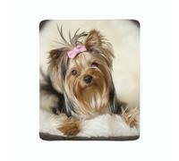 2 coperte in flanella ARREDALACASA con una cagnolina