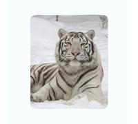 2 coperte in flanella ARREDALACASA - tigre siberiana