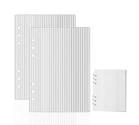 2 copertine trasparenti per raccoglitori formato A5, 6 fori, per uso in ufficio, trasparenti, formato A5, ricaricabili, con 6 fori, per raccoglitori di budget, diari e pianificatori da ufficio