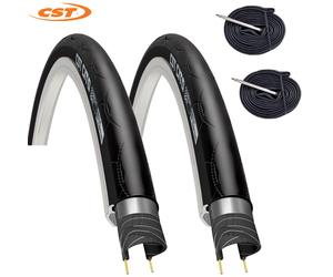 2 COPERTONCINI 700X23C CST CITO + CAMERE PER BICI DA CORSA COPERTONI PIEGHEVOLI