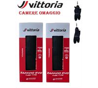 2 COPERTONCINI VITTORIA 700X25c ZAFFIRO EVO GRAPHENE TUBE TYPE BICI CORSA STRADA