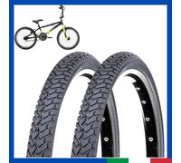 2 Copertone 20x1.95 pneumatico gomma da bici per bmx graziella freestyle nero pr