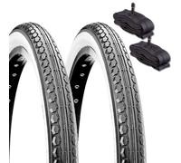 2 COPERTONI 16 X 1.75 + 2 CAMERE SCHRADER AMERICA X BICI GRAZIELLA BIANCO NERI