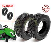 2 COPERTONI + 2 CAMERE TRATTORINO TOSAERBA 15 X 6.00 - 6 PNEUMATICI RUOTE GARDEN
