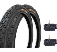 2 COPERTONI 20 X 1.75 + CAMERE PNEUMATICI NERI PER BICICLETTA GRAZIELLA BIMBO