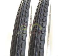 2 Copertoni 24 x 1.75 (44-507) Per City Bike E Bambino | Pneumatici Stradali BiancoNeri In Gomma Bicicletta