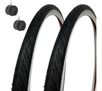 2 COPERTONI 24 X 1.75 (47-507) + CAMERE PNEUMATICI STRADALI BIANCO NERI GRAZIELL