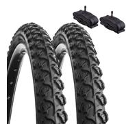 2 COPERTONI 24 X 1.75 (47-507)+ CAMERE VALVOLA AMERICA PNEUMATICI BICI MTB GOMMA