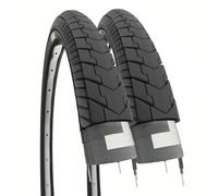 2 COPERTONI 24 X 1.75 (47-507) PNEUMATICI NERI STRADALI CITYBIKE BAMBINO DONNA