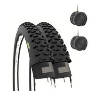 ECOVELO kit 2 copertoni pneumatici+camere aria italia bici 24 x 1.95 nero gomma mtb EV | Ecovelo 50-507