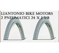2 Copertoni 24x1 3/8 Carrozzina Sedia a Rotelle COLORE grigio