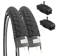 2 COPERTONI 24X1.75 SLICK +CAMERE AMERICA PNEUMATICI 24" GRAZIELLA CITYBIKE BICI