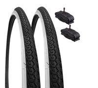 2 COPERTONI 26 X 1 3/8 BIANCONERI + CAMERE D'ARIA AMERICA BICICLETTA OLANDA