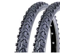 2 Copertoni 26 x 1.90 (47-559) Per Mountain Bike 26'' | Pneumatici Neri Per Bicicletta MTB Ragazzo