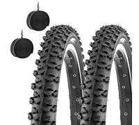 2 COPERTONI 26 X 2.10 (54-559) + CAMERE D'ARIA PNEUMATICI TASSELLATI MOUNTAIN BIKE BICI BICICLETTA MTB