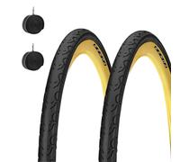 Kenda 2 COPERTONI Bici Corsa 700 X 28 C + CAMERE Pneumatici Nero para Bici City Bike Trekking 28 X 1 5/8 X 1 1/8