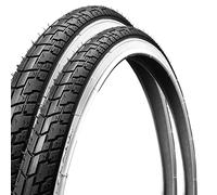 2 Copertoni 700 X 35 C Deestone Bianconeri 28 x 1 5/8 x 1 3/8 (37-622) Per Bicicletta City Bike Trekking