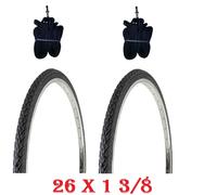2 Copertoni Bici 26 Nero + 2 Camere Bicicletta 26 1 3/8 Olanda City Bike Sport